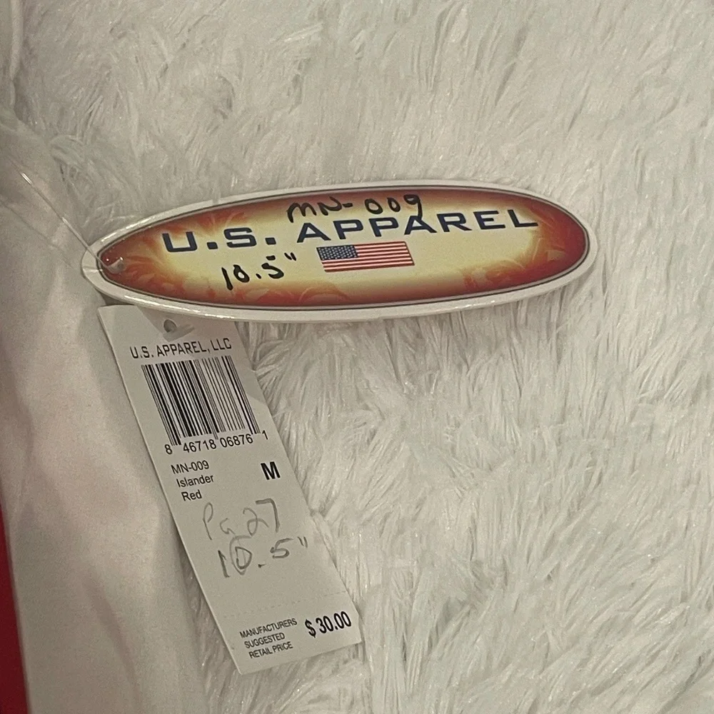 U.S Apparel Red board shorts swim‎ trunks swimsuit size M